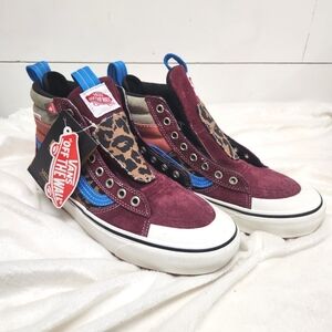 VANS SK8 HI MTE 2 POMEGRANATE LEOPARD SIZE 9.5 women / 8 men